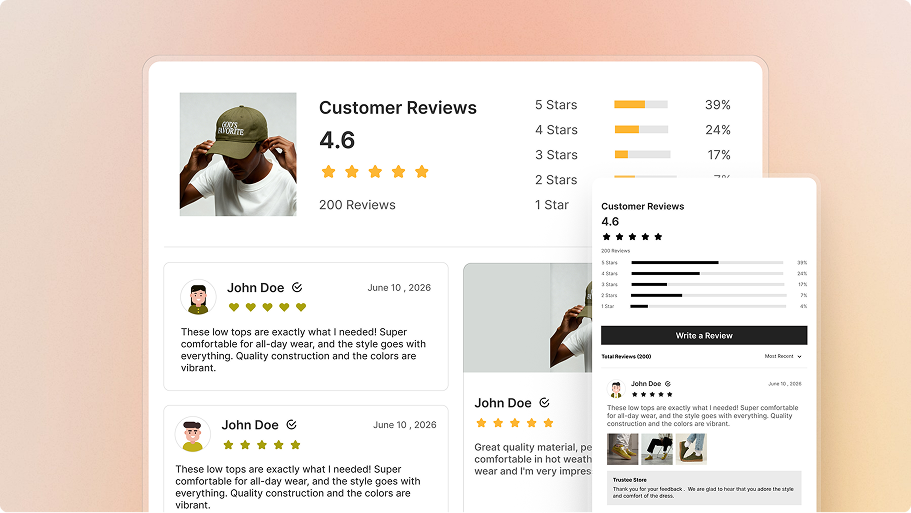 Display Reviews with Beautiful, Customisable Widgets .